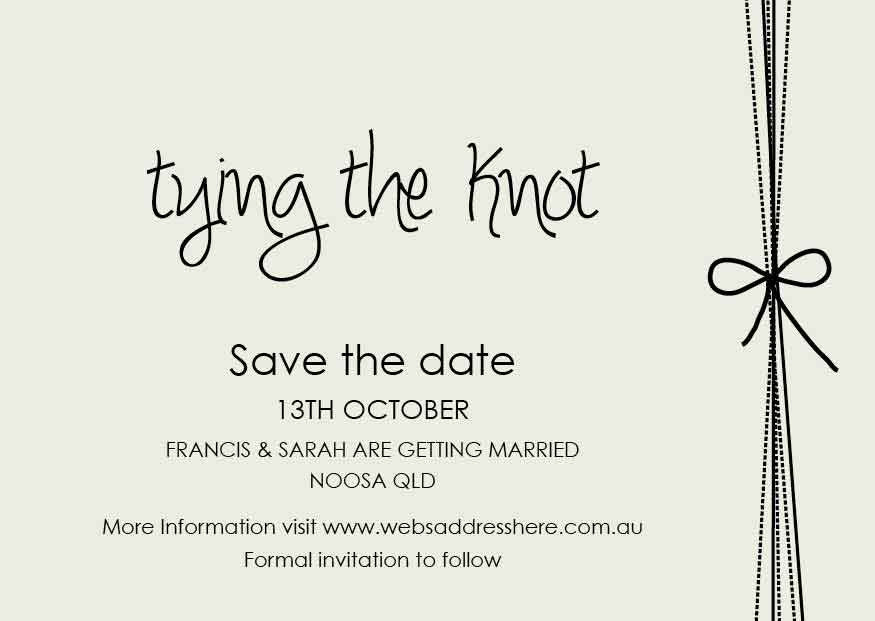 Wedding Save the Date cards AUSTRALIA - Main Image