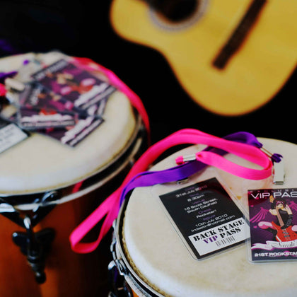 VIP lanyard birthday invitations