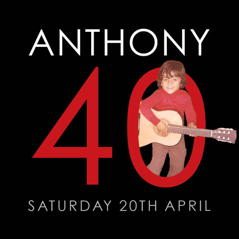 Custom 40th birthday invitations
