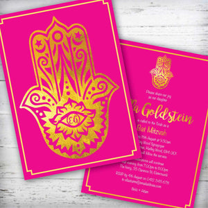 Custom gold foil invitation designs